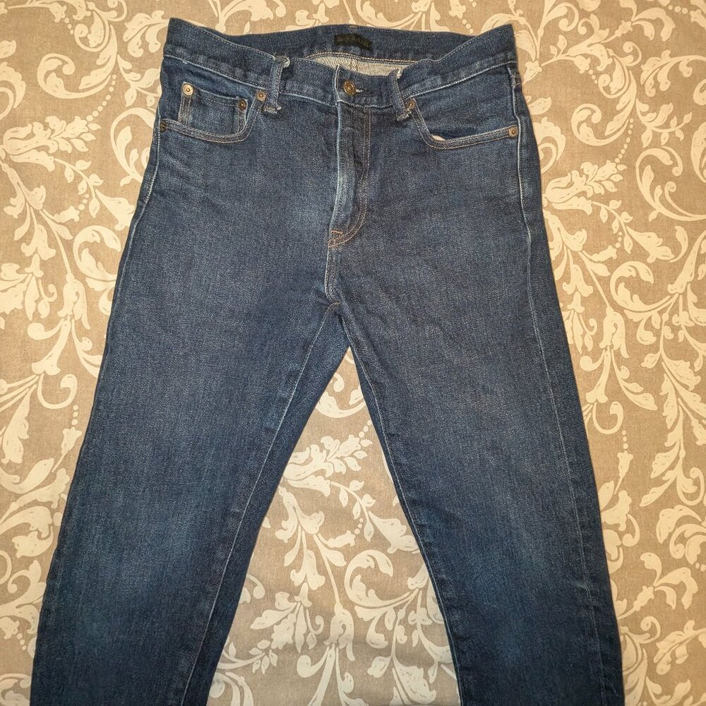 Uniqlo Men Jeans Dark Wash Slim Fit Stretch W30 L32